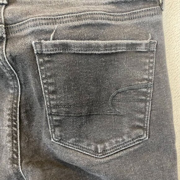 American Eagle Woman's Jegging Jeans Size 6 Regular Next Level Stretch Black - Picture 9 of 16